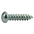 Midwest Fastener Wood Screw, #4, 1/2 in, Zinc Plated Steel Round Head Slotted Drive, 60 PK 62064